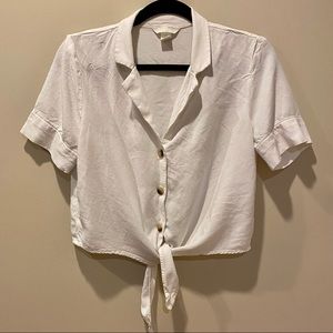 H&M Knot tie blouse